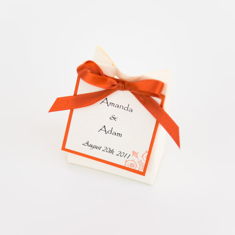 Personalized Handmade Favor Bags- 2 Truffles