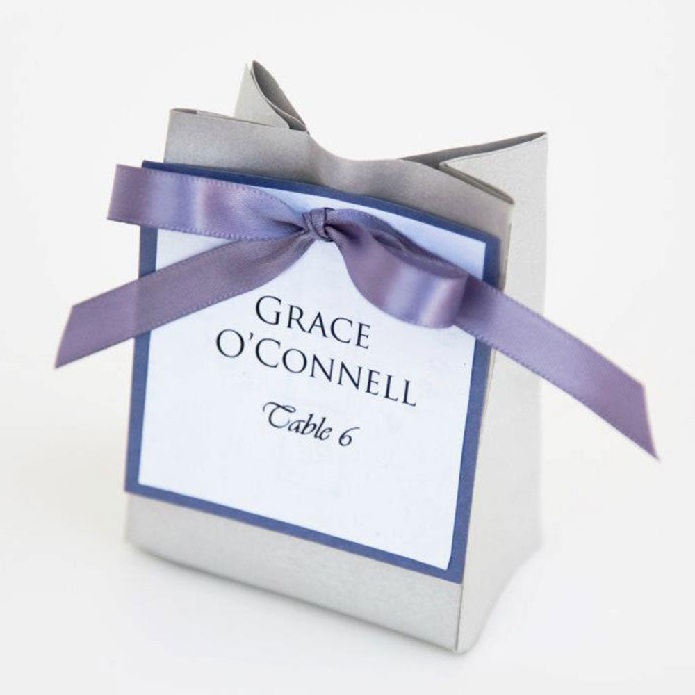 Personalized handmade wedding favor bags